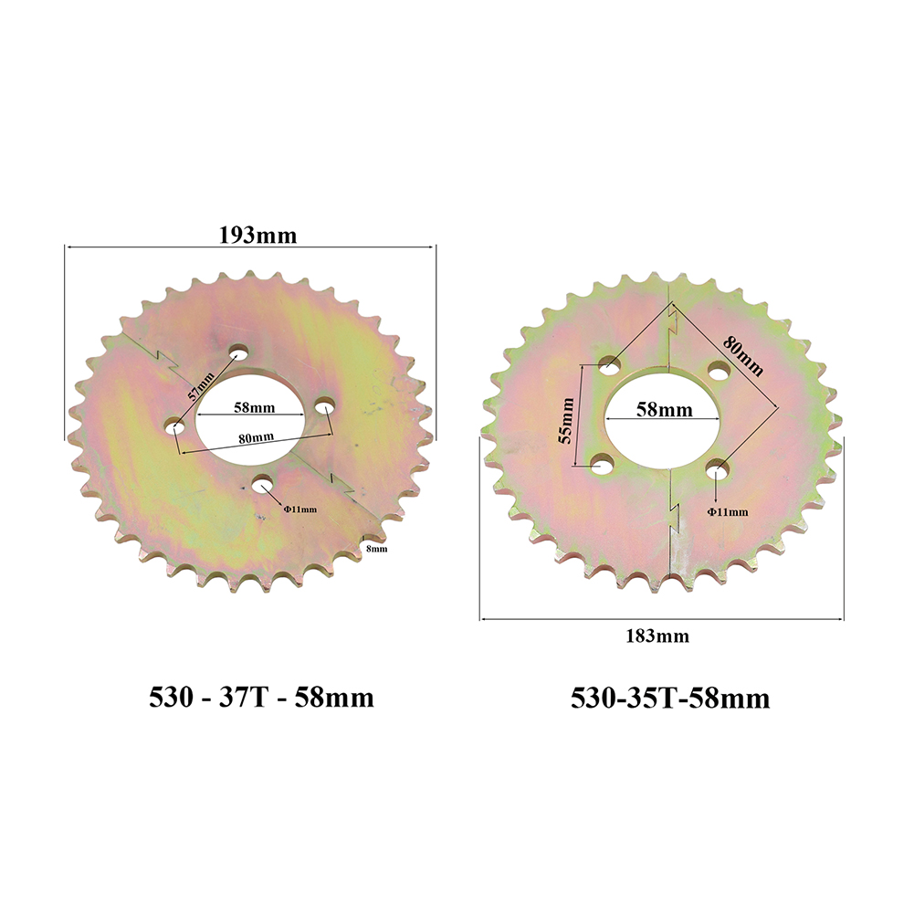 530 Chain - Sproket Belakang Sepeda Motor Tipe Split