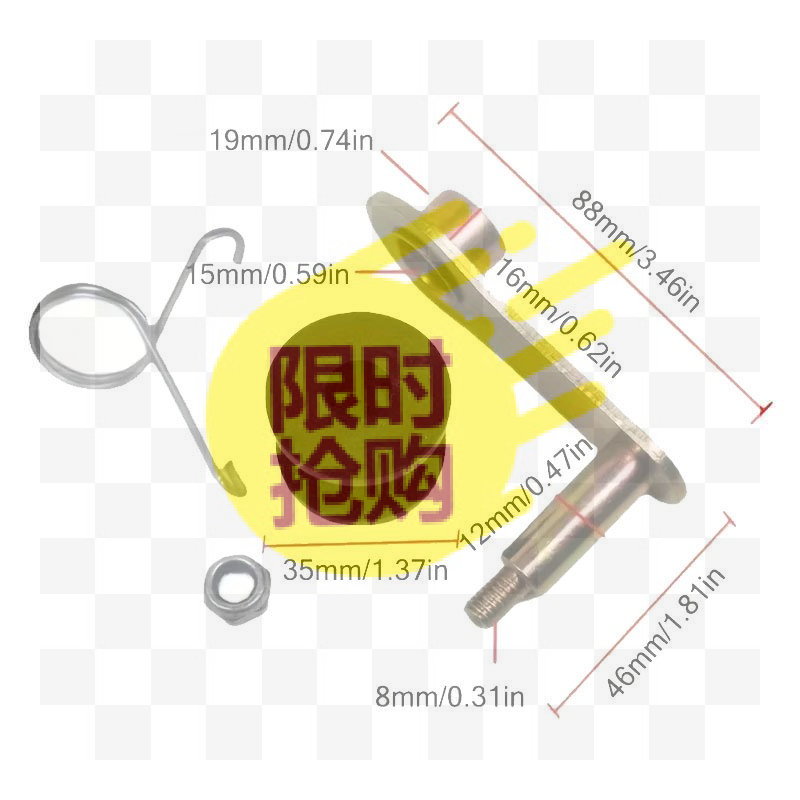 Bike Chain - Kit Penyetel Pemandu Rol Pegas Tensioner