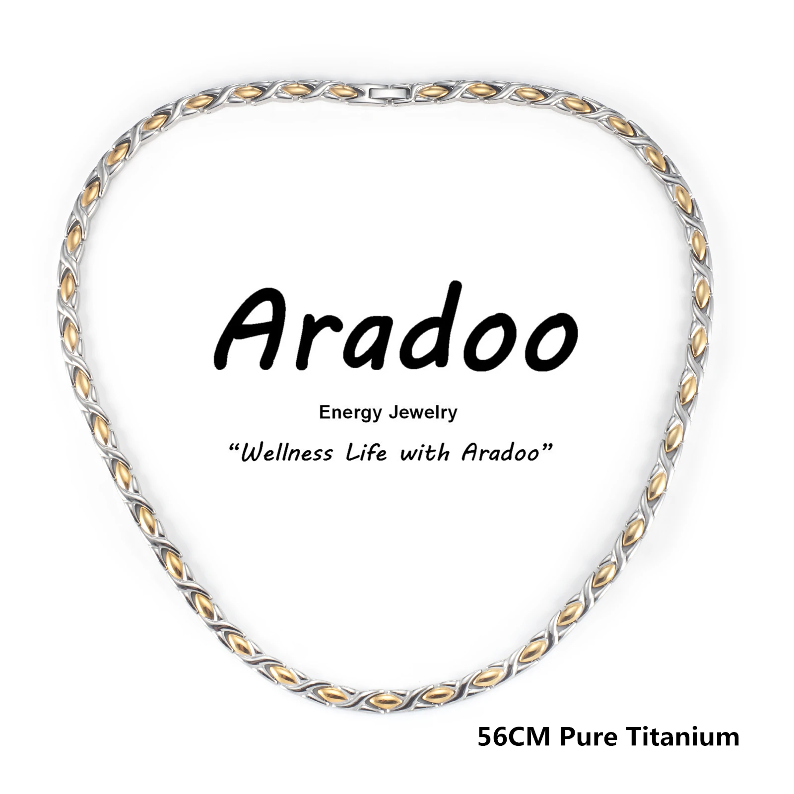 ARADOO kalung terapi Titanium  - Ansi Chain ulasan dan harga